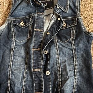 Maurices Blue Denim Vest